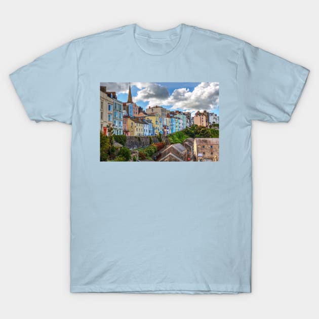 Tenby Town Houses, Pembrokeshire, Wales T-Shirt by tommysphotos